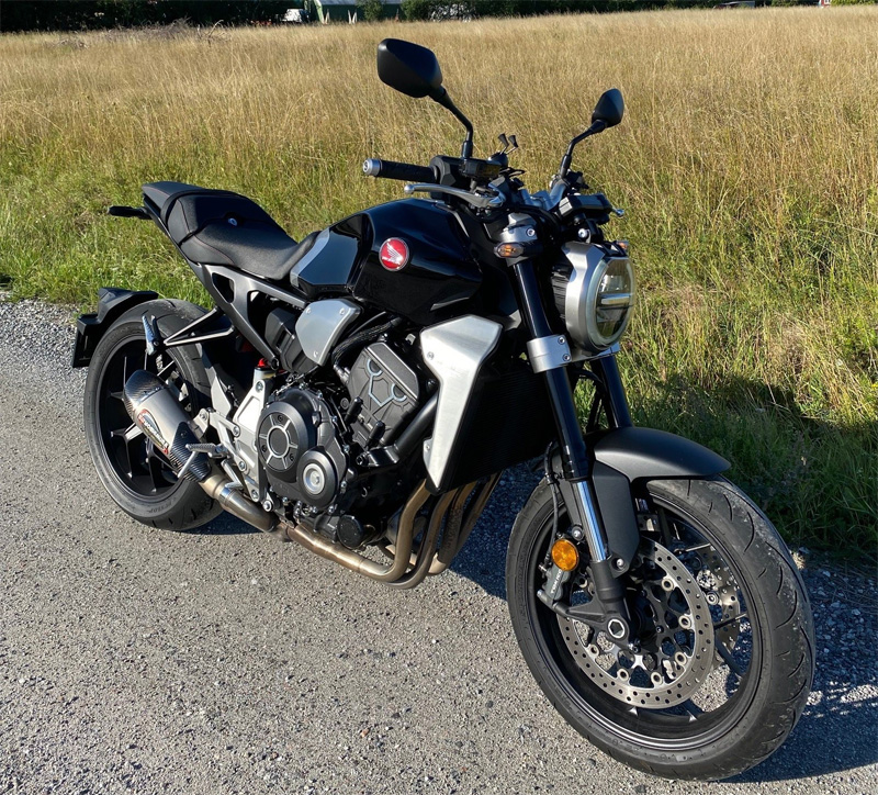 Svart Honda CB1000R stulen i Skå, Ekerö väster om Stockholm