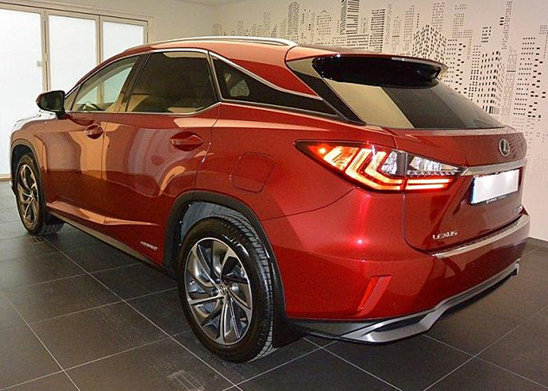 Röd metallic Lexus RX450H AWD Executive stulen i Sundbyberg, Ursvik, nordväst om Stockholm