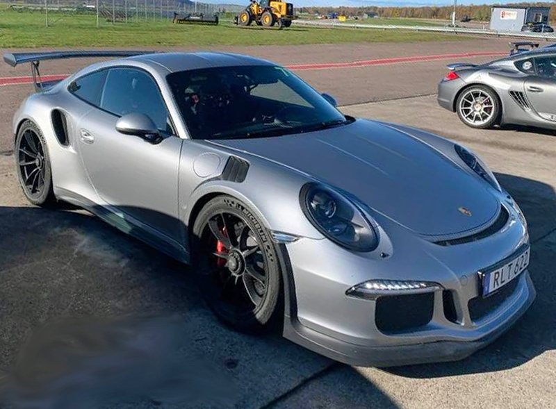 Gråmetallic Porsche 911/991 GT3 RS stulen i Ängelholm