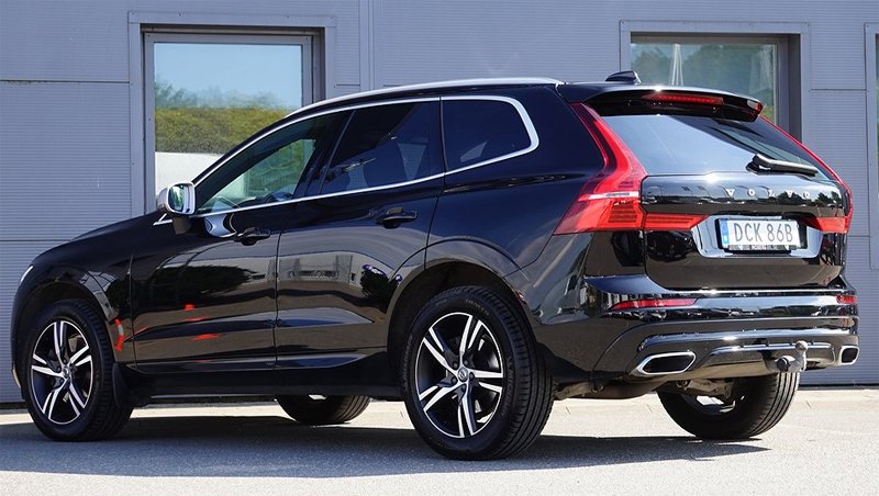 Svart Volvo XC60 D4 AWD R-Design stulen i Kristianstad