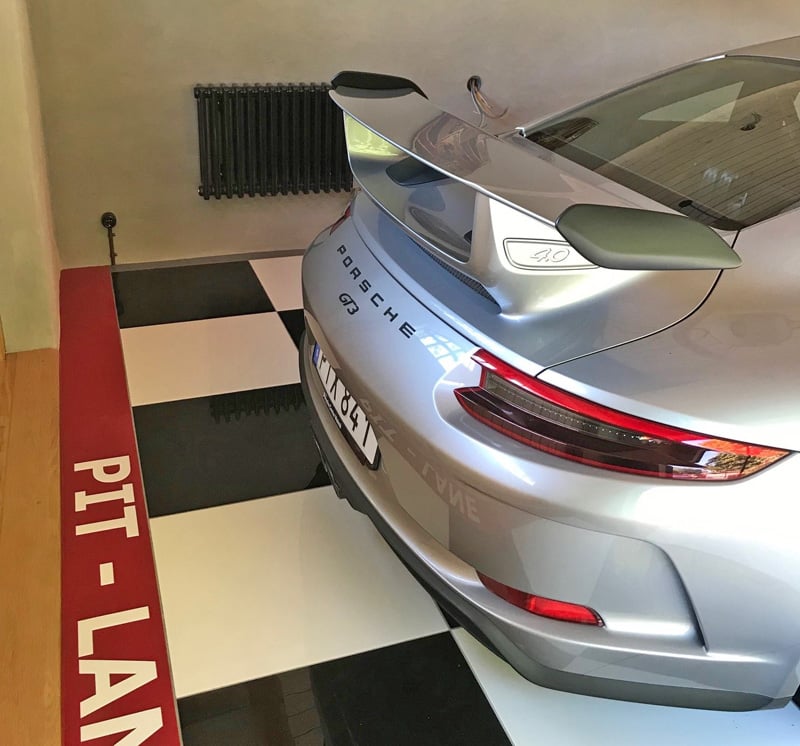 Silvermetallic Porsche 911/991 GT3 stulen i Dalby strax öster om Lund