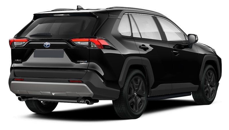 Svart Toyota RAV4 Hybrid AWD Adventure stulen i Solna