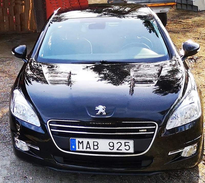 Svart Peugeot 508 Sedan stulen nordväst om Ockelbo