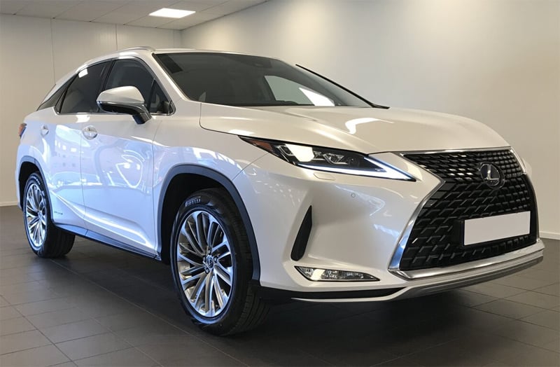 Vit Lexus RX450 Hybrid AWD Luxury stulen i Norrtälje