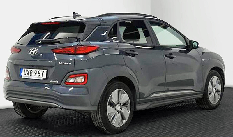 Hyundai Kona Electric stulen i Täby norr om Stockholm