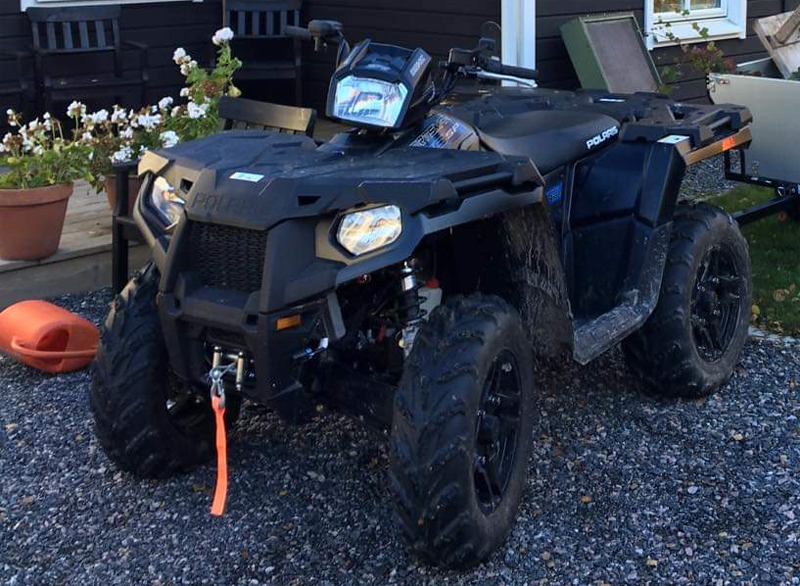 Fyrhjuling Polaris Sportsman 570 EPS stulen öster om Borlänge