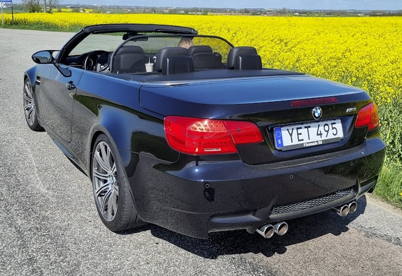 Svart BMW M3 Cabriolet stulen i Staffanstorp