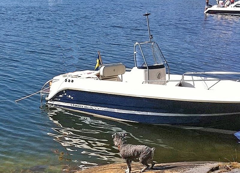 Styrpulpetbåt Uttern S55 stulen på Lidingö