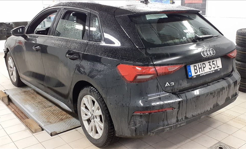 Svart Audi A3 Sportback stulen i Jönköping