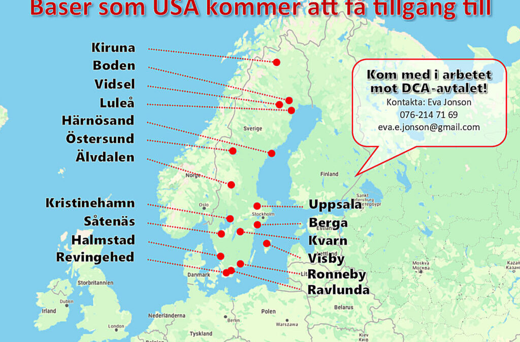 Demonstration: Nej till USA-baser i Sverige