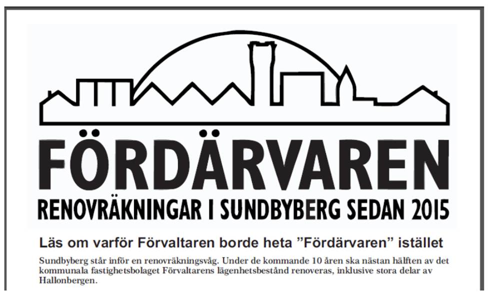 Aktion mot Förvaltaren i Sundbyberg