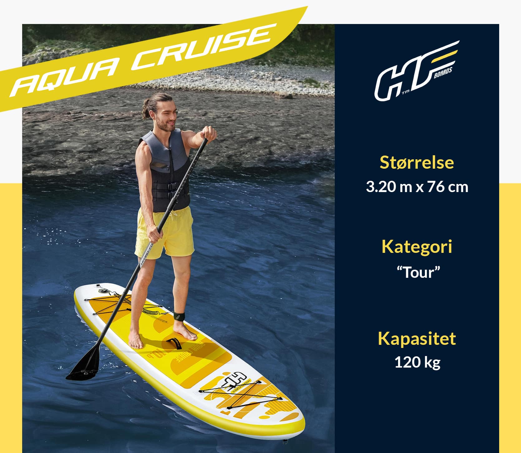 Hydro-Force Aqua Cruise Sup brett PaddleBoard