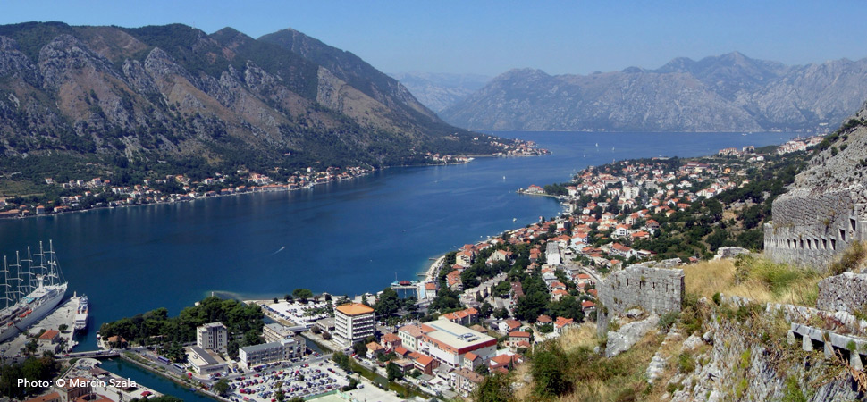 View of Kotor and Boka Kotorska, Montenegro