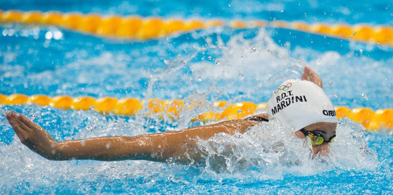 Yusra Mardini at the Rio Olympic Games