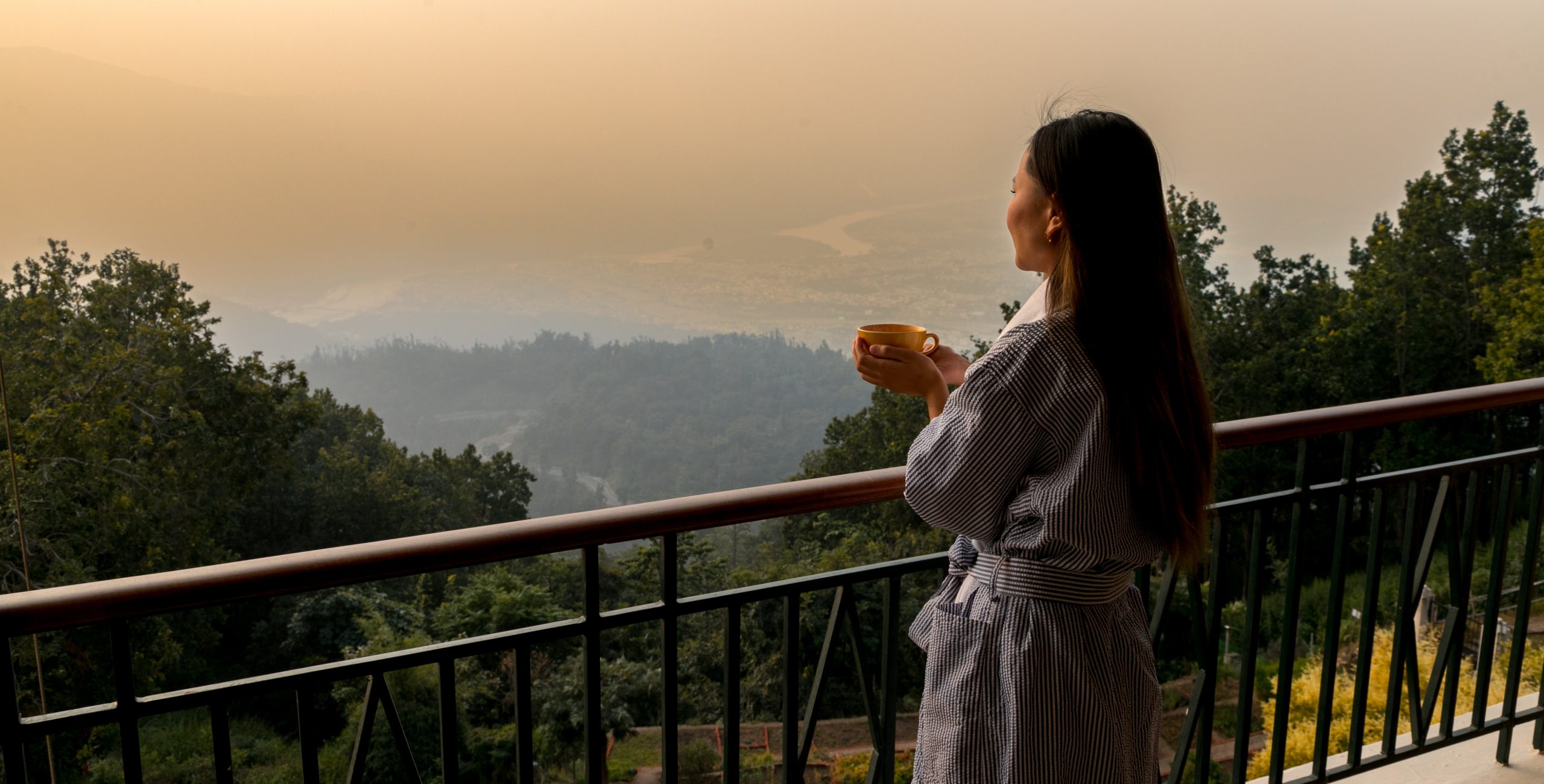 Balcony view at the Ananda resort