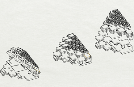 preliminary sketches of Sarah Kanoo’s Mashbak clasp