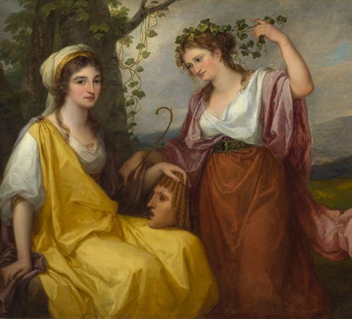 Portraits of Domenica Morghen and Maddalena Volpato as Muses of Tragedy and Comedy, 1791