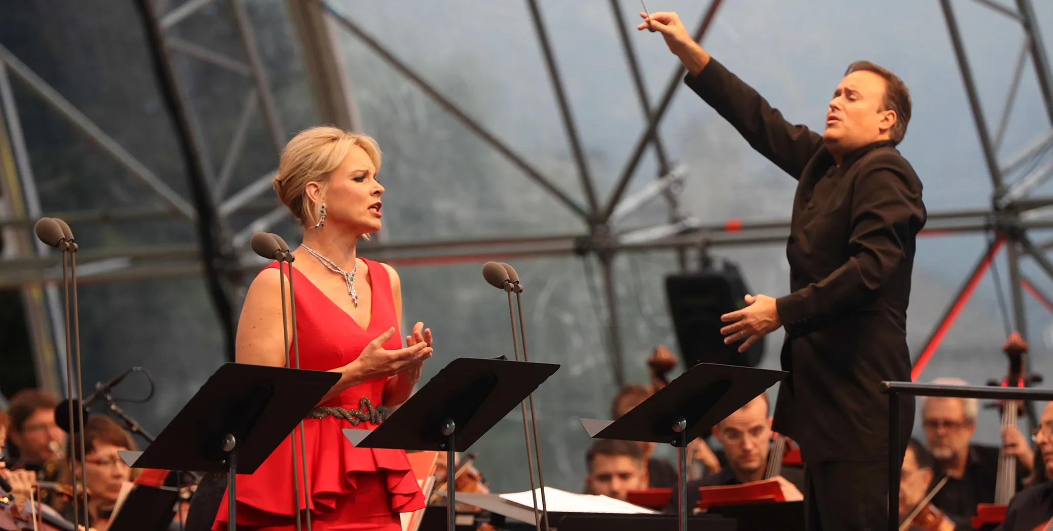 Elïna Galanča performing at Classical Music in the Alps, Kitzbühel.