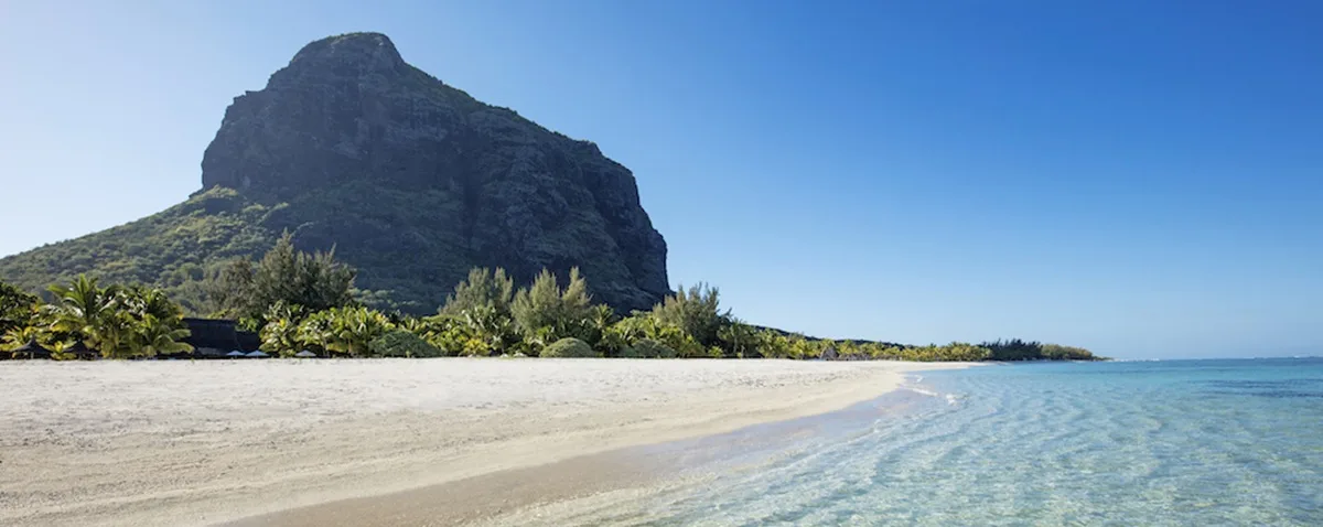 Beach at Dinarobin Beachcomber Resort Mauritius