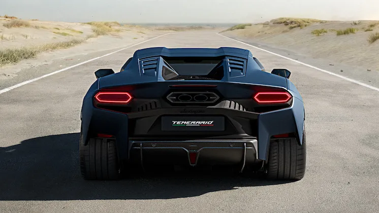 Rear of the Lamborghini Temerario