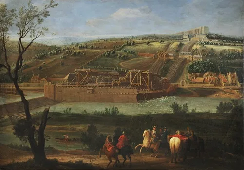 view of the Marly Machine which supplied Versailles’ fountains with water from the Seine, by Pierre-Denis Martin, 1722-23 © Château de Versailles, Dist. GrandPalaisRmn / Jean-Marc Manaï.