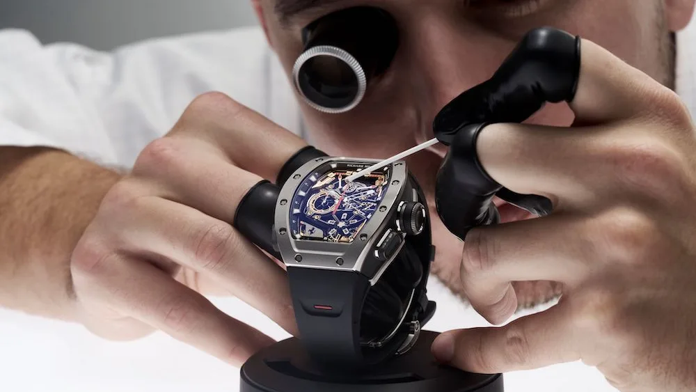 Applying the finishing touches to the new Richard Mille RM 43-01.