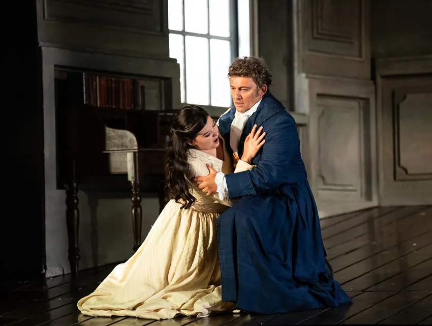 Aigul Akhmetshina and Jonas Kaufmann in Werther at the Royal Opera House, London, in 2023