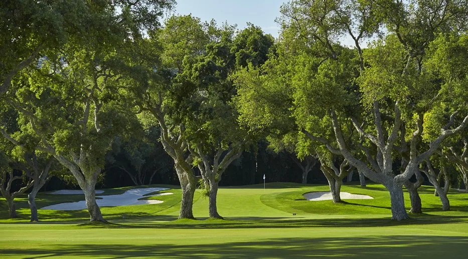 Second hole at the Valderrama Club golf course, Sotogrande.