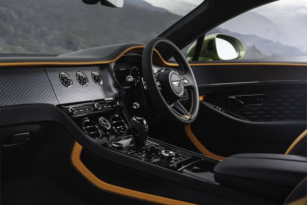Cabin of the new Bentley Continental GT Hybrid