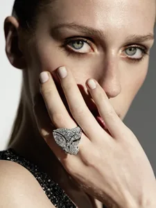 Embrace Your Destiny ring in white gold and diamonds.