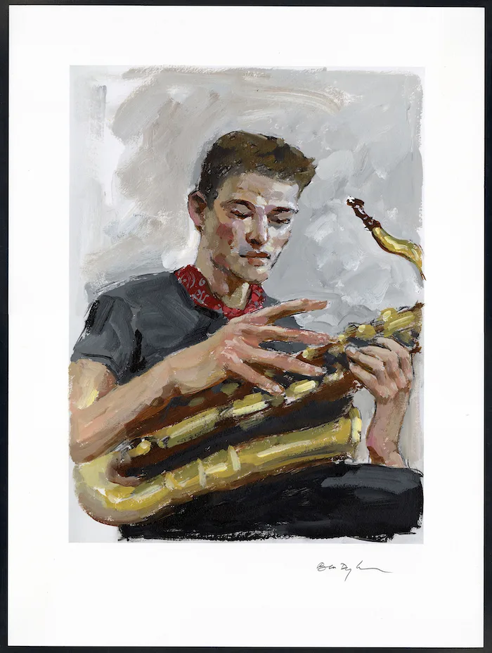 Bob Dylan, Young Man with a Horn, 2021-22