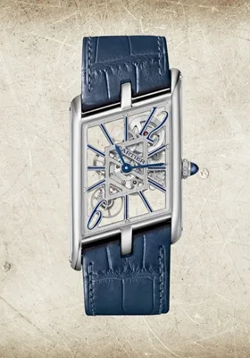 skeletonised Cartier Tank Asymétrique, 2020;