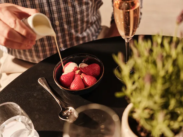 English Strawberries & Cream - Provence on the Lane, 108 Brasserie Marylebone