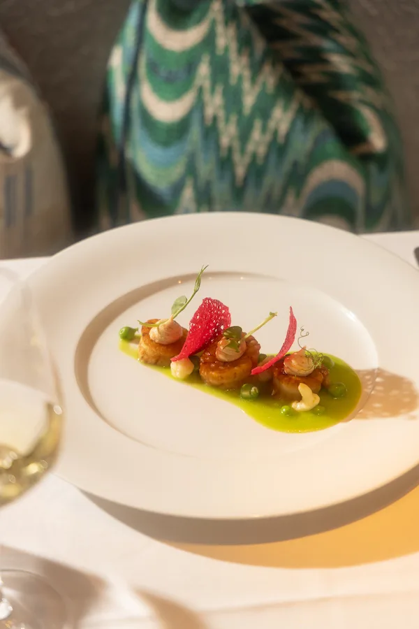 Pan-Seared scallops at Paper Moon London