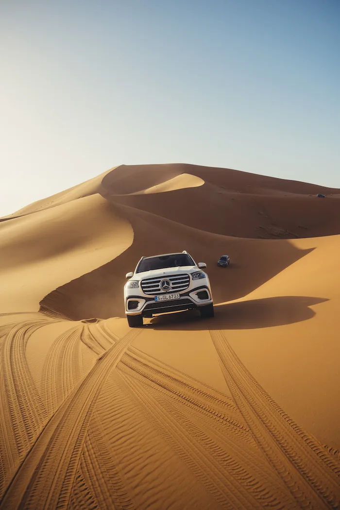 Mercedes-Benz G-Class experience over the dunes of the Merzouga Desert.