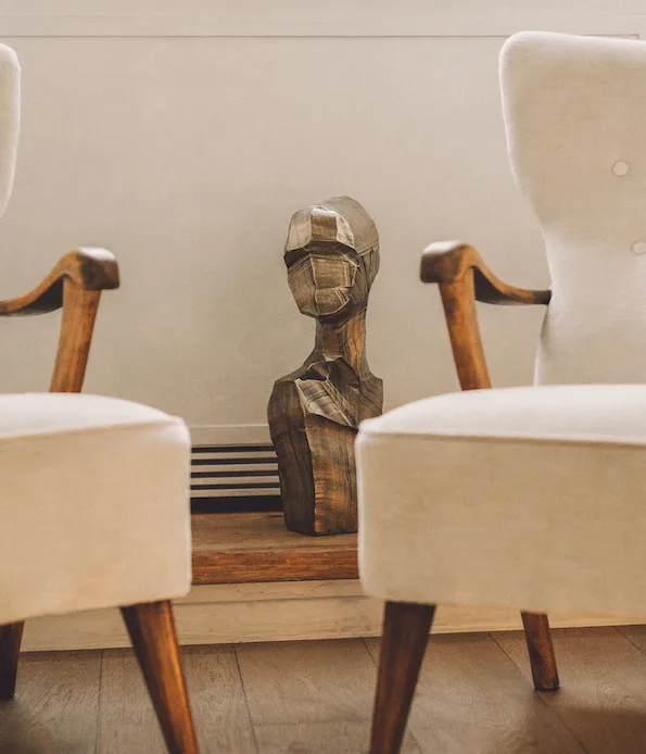 Sculpture from local artist at Casa G Florence