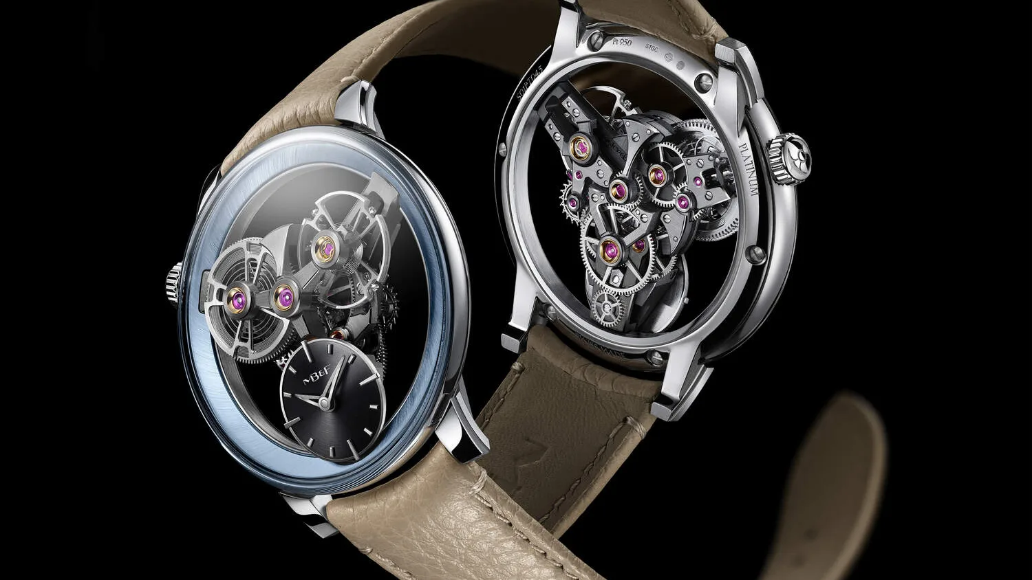 The ethereal MB&F SP ONE in platinum.