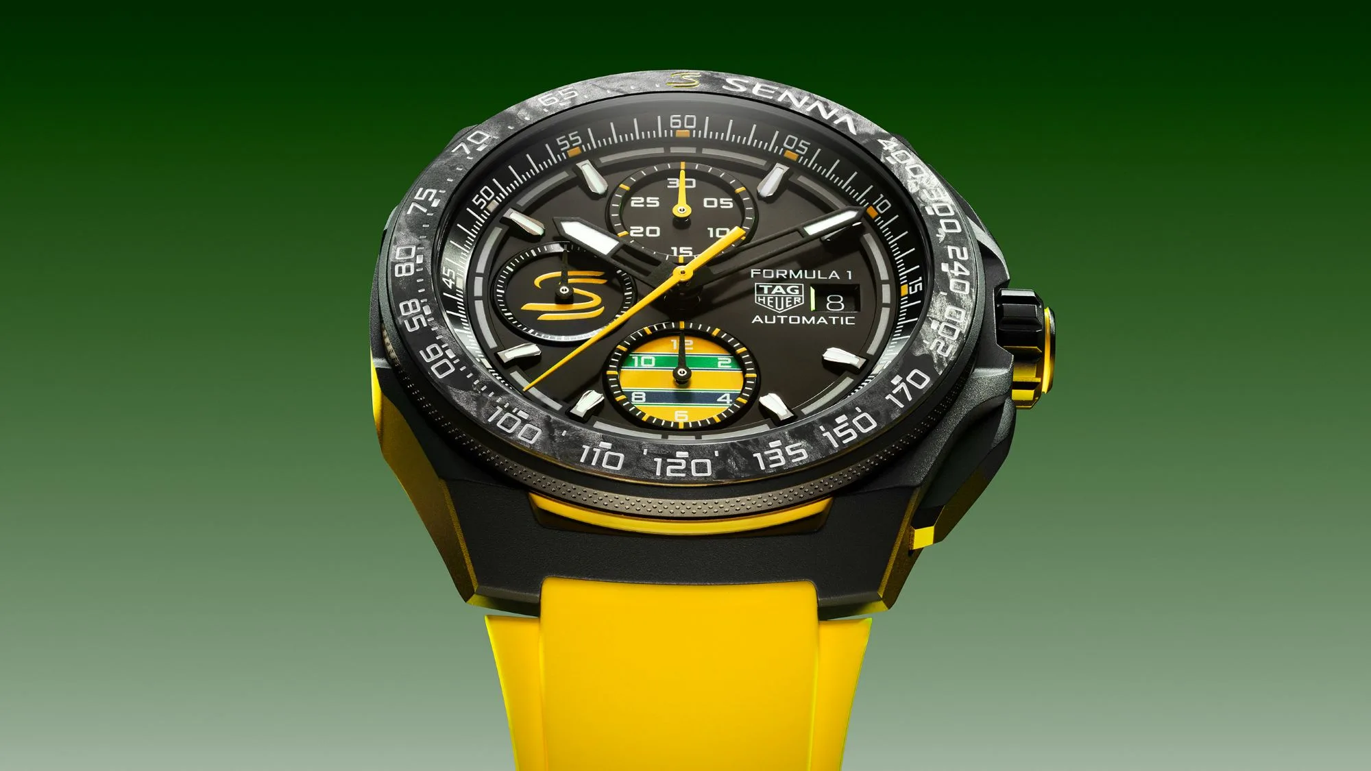 TAG Heuer Formula 1 Chronograph x Senna 44mm automatic chronograph 