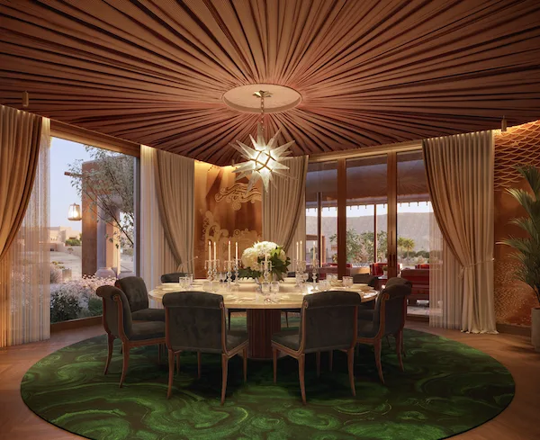 Interior of a Wadi Safar residence in Diriyah
