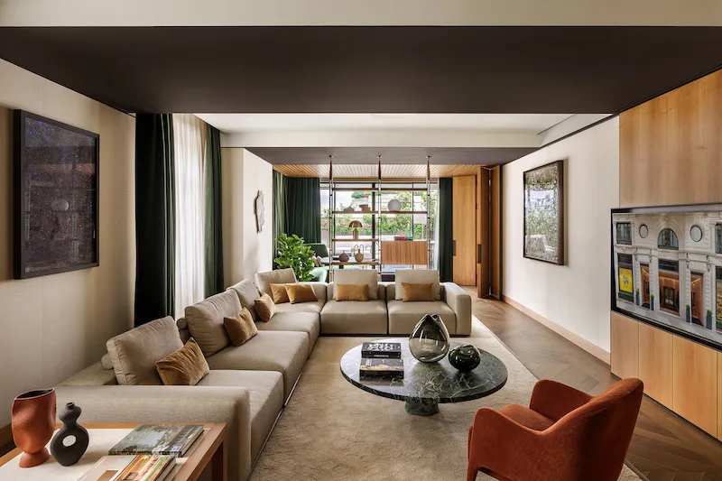 Living room Montenapoleone Suite Park Hyatt Milan