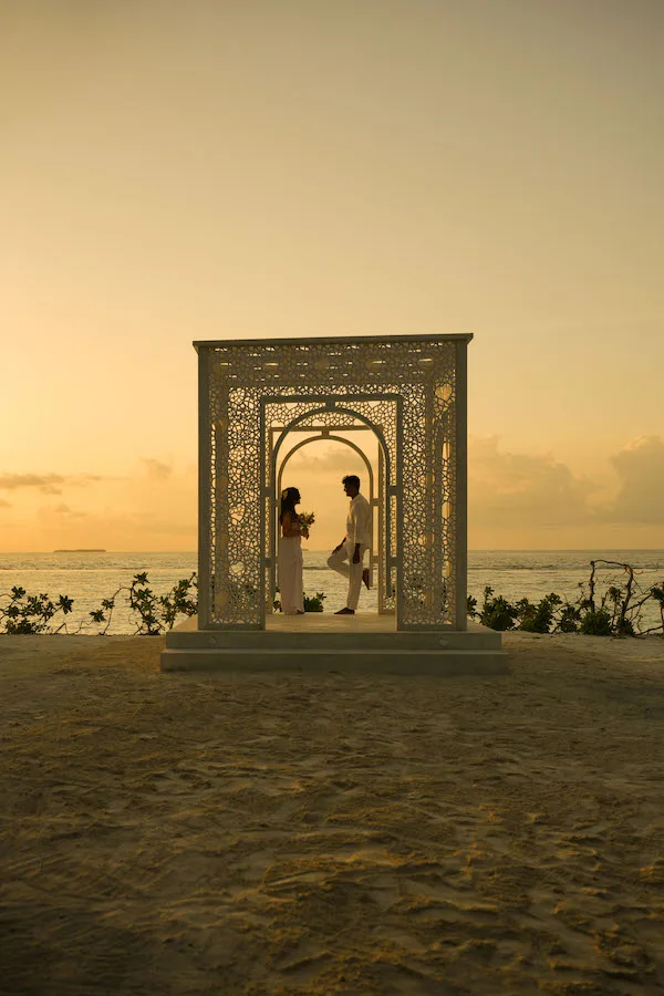 Wedding ceremony at Ifuru Island