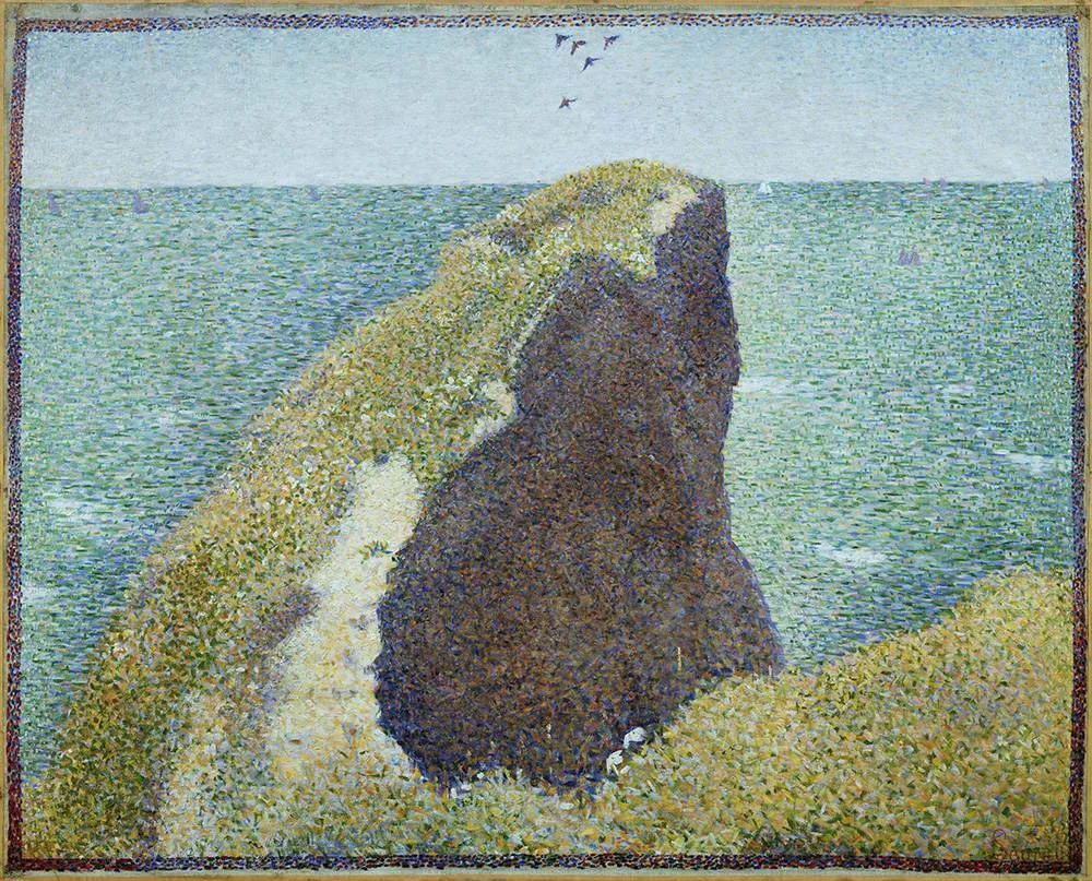 Seurat, Le Bec du Hoc, Grandcamp, 1885, Tate purchased 1952 © Tate.