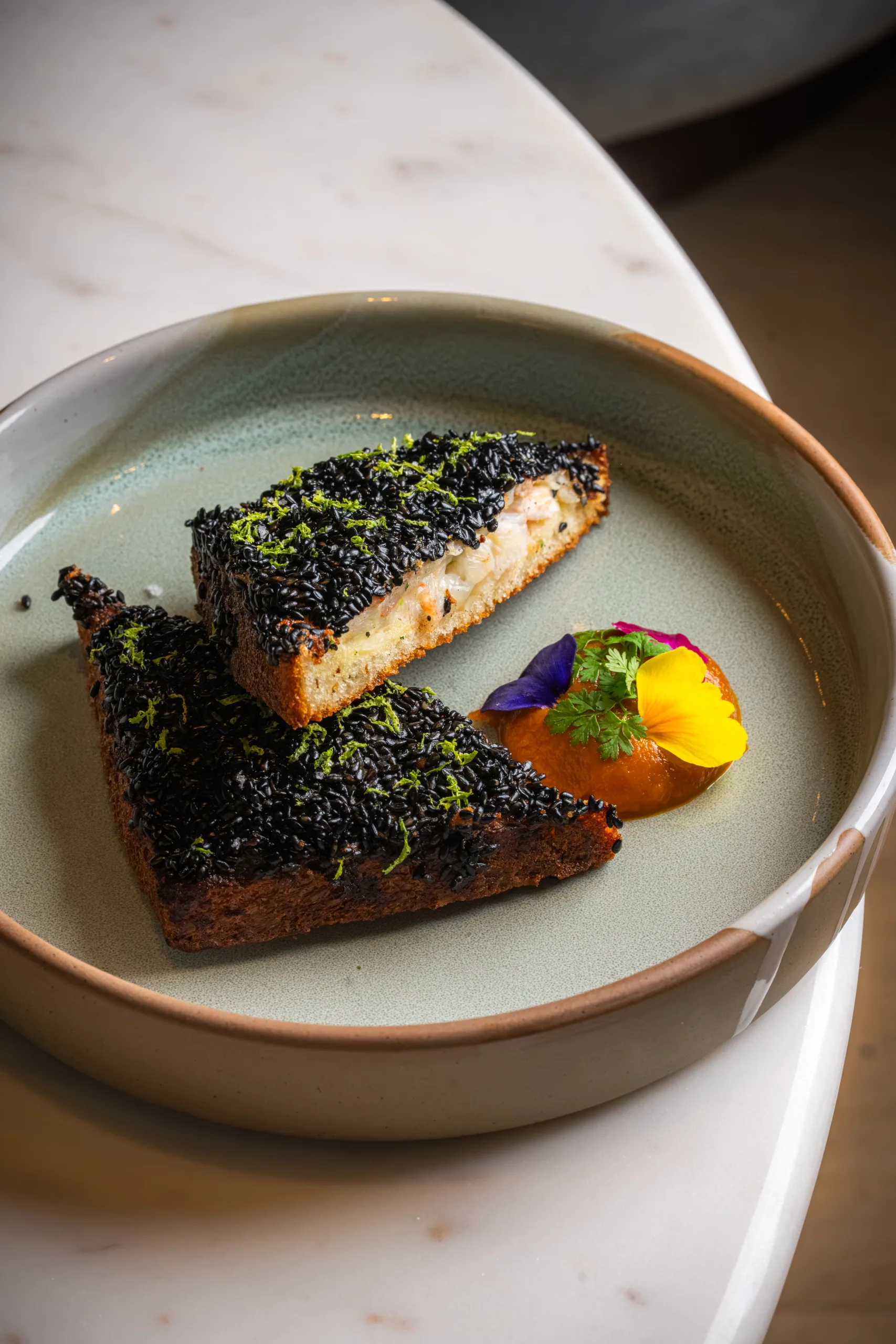 Lobster & prawn toast at ORION by Alex Webb
