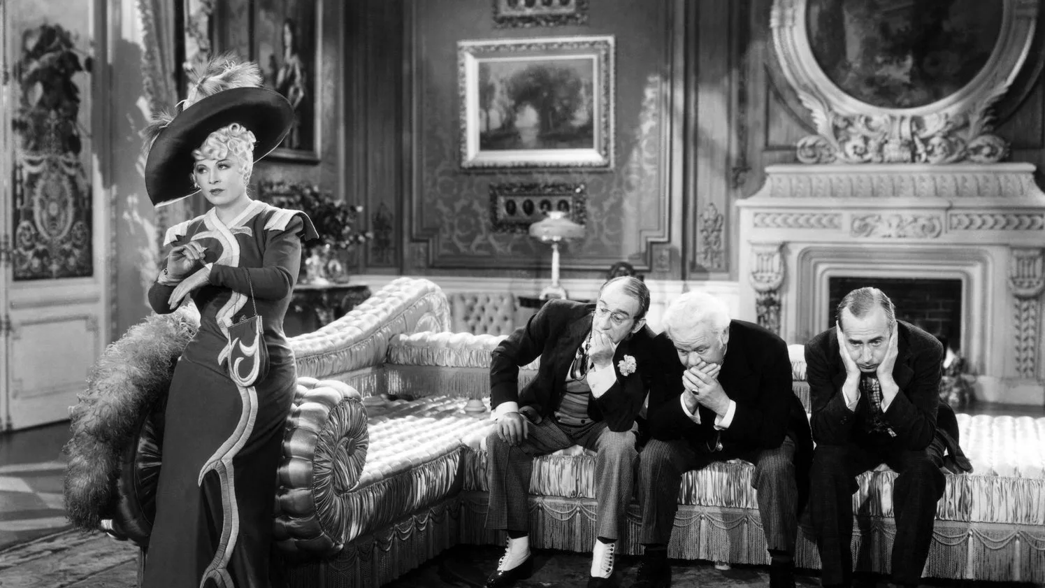 Mae West wearing Schiaparelli in the film: Every Day's a Holiday (1938)