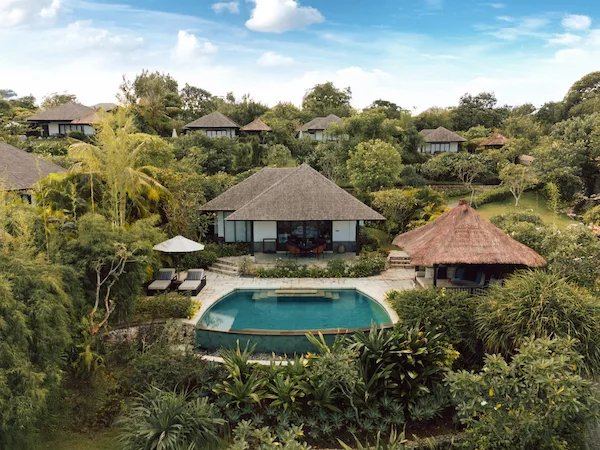 Aerial view One Bedroom Villa at Raffles Bali