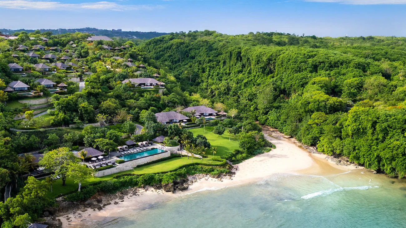 Aerial view Raffles Bali