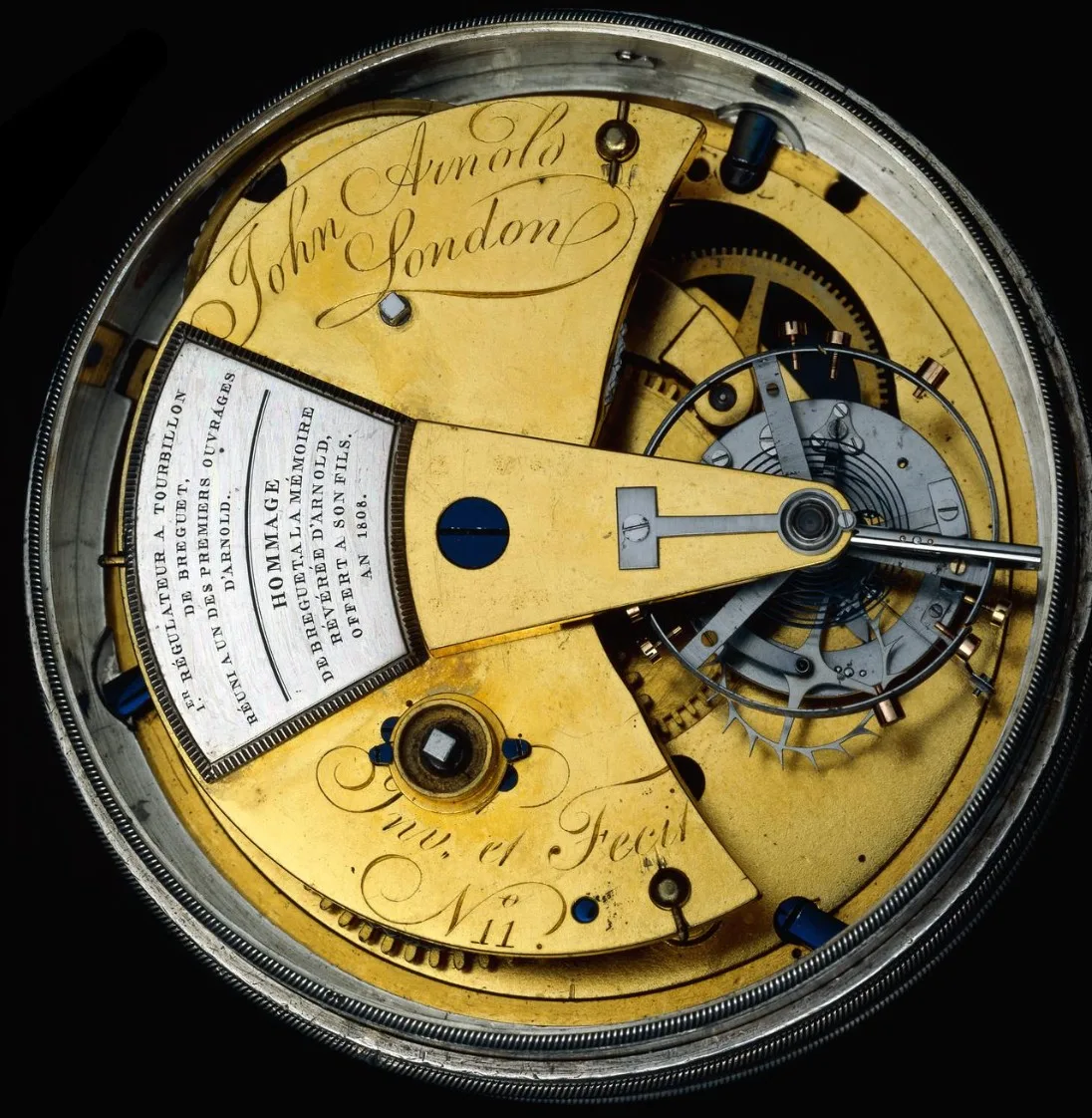 watch by John Arnold and Abraham Louis Breguet, silver cased chronometer with tourbillon and spring-detent escapement, London 1774 and Paris 1808 © British Museum.