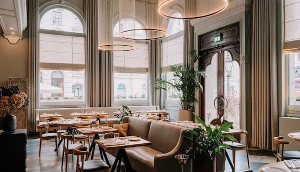Main dining room Claro Restaurant in London