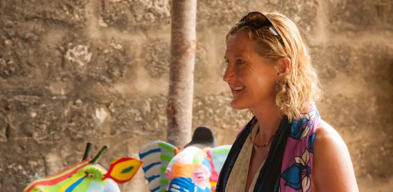 Julie Church during her time at Ocean Sole