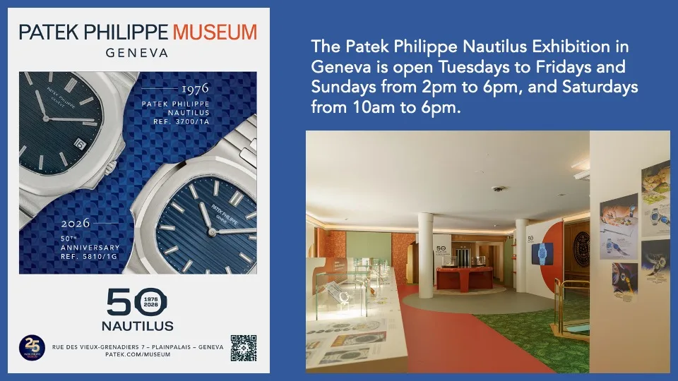 Patek Philippe 50TH Anniversary Nautilus Exhibition Geneva